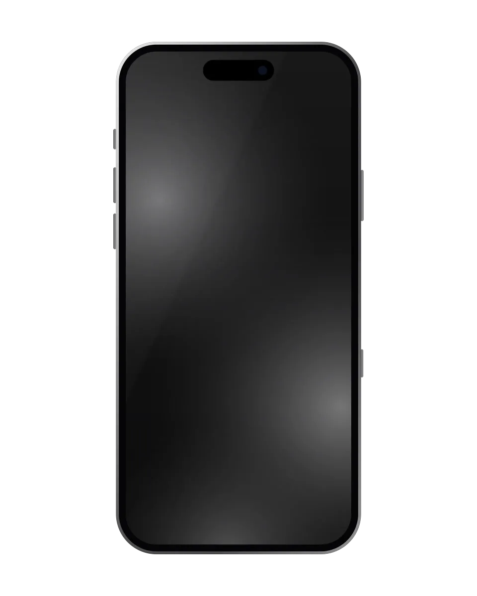 iPhone 17 nuevo y sellado, Negro: ilustración del frente