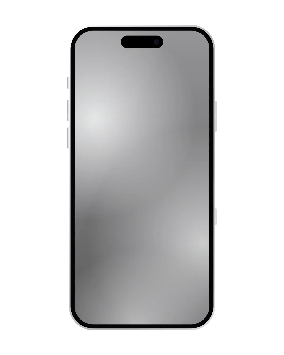 iPhone 17 Pro nuevo y sellado, Plata: ilustración del frente