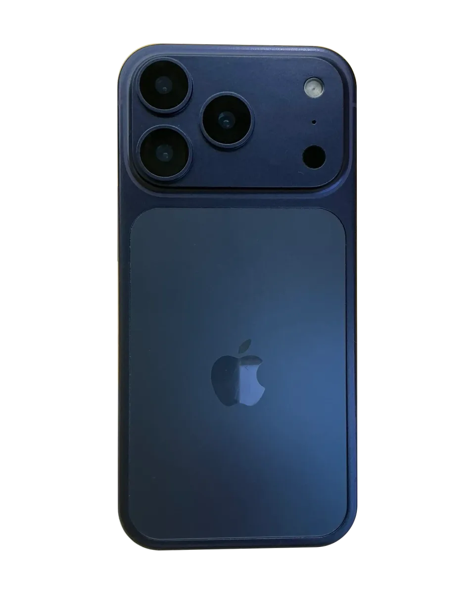 iPhone 17 Pro nuevo y sellado, Azul profundo: reverso