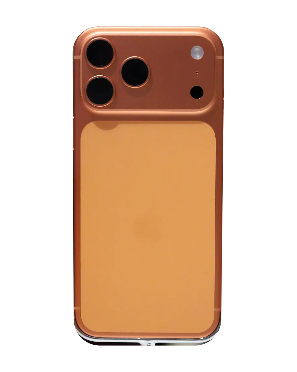 iPhone 17 Pro Max nuevo y sellado, Naranja cósmico: reverso