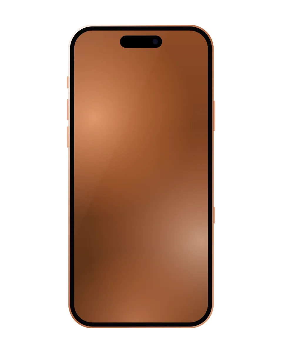 iPhone 17 Pro nuevo y sellado, Naranja cósmico: ilustración del frente