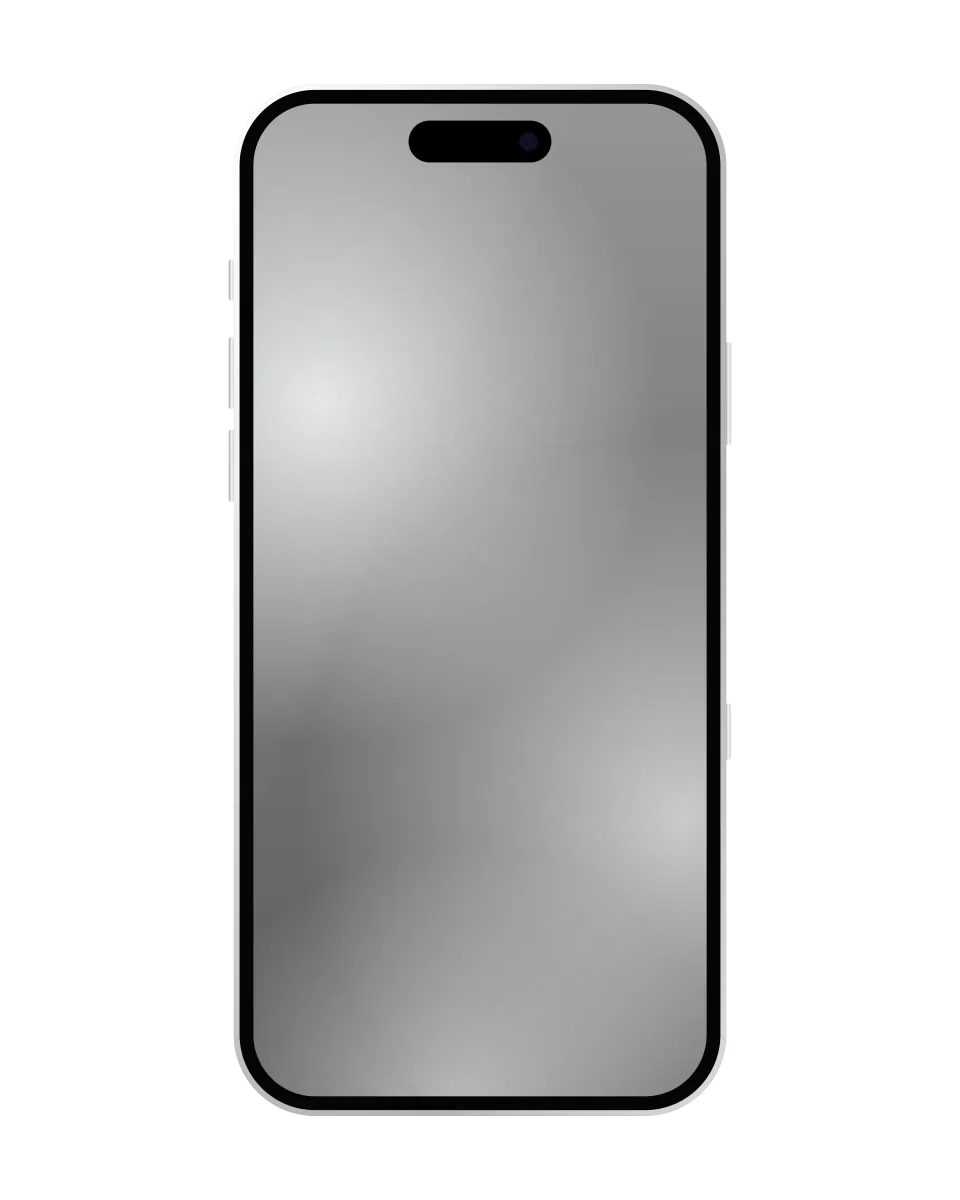iPhone 17 Pro Max nuevo y sellado, Plata: ilustración del frente