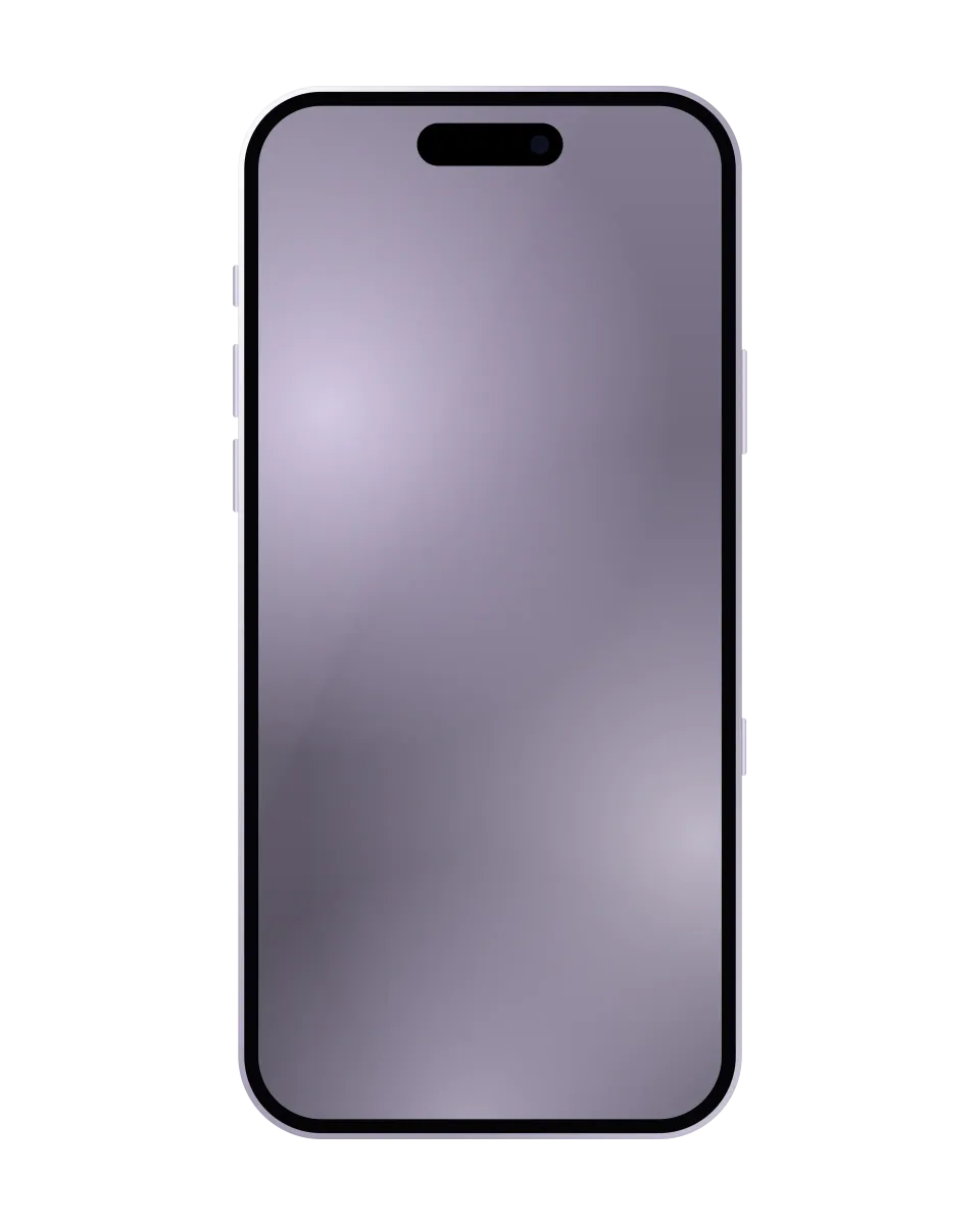 iPhone 17 nuevo y sellado, Lavanda: ilustración del frente