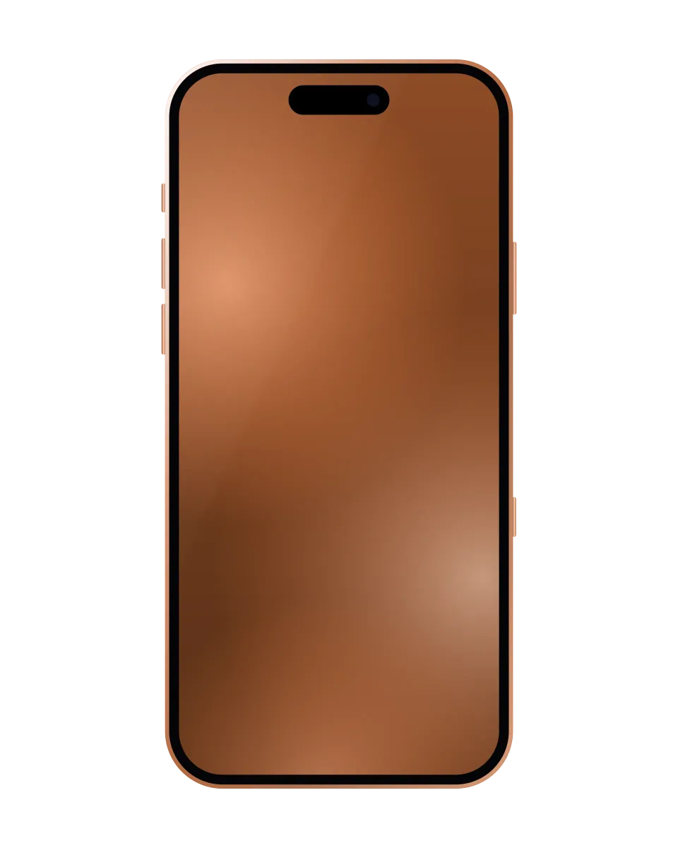 iPhone 17 Pro Max nuevo y sellado, Naranja cósmico: ilustración del frente