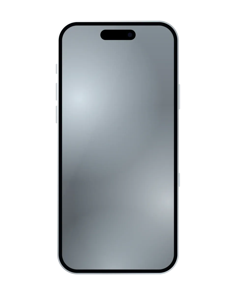 iPhone 18 Pro nuevo y sellado, Glaciar: ilustración del frente
