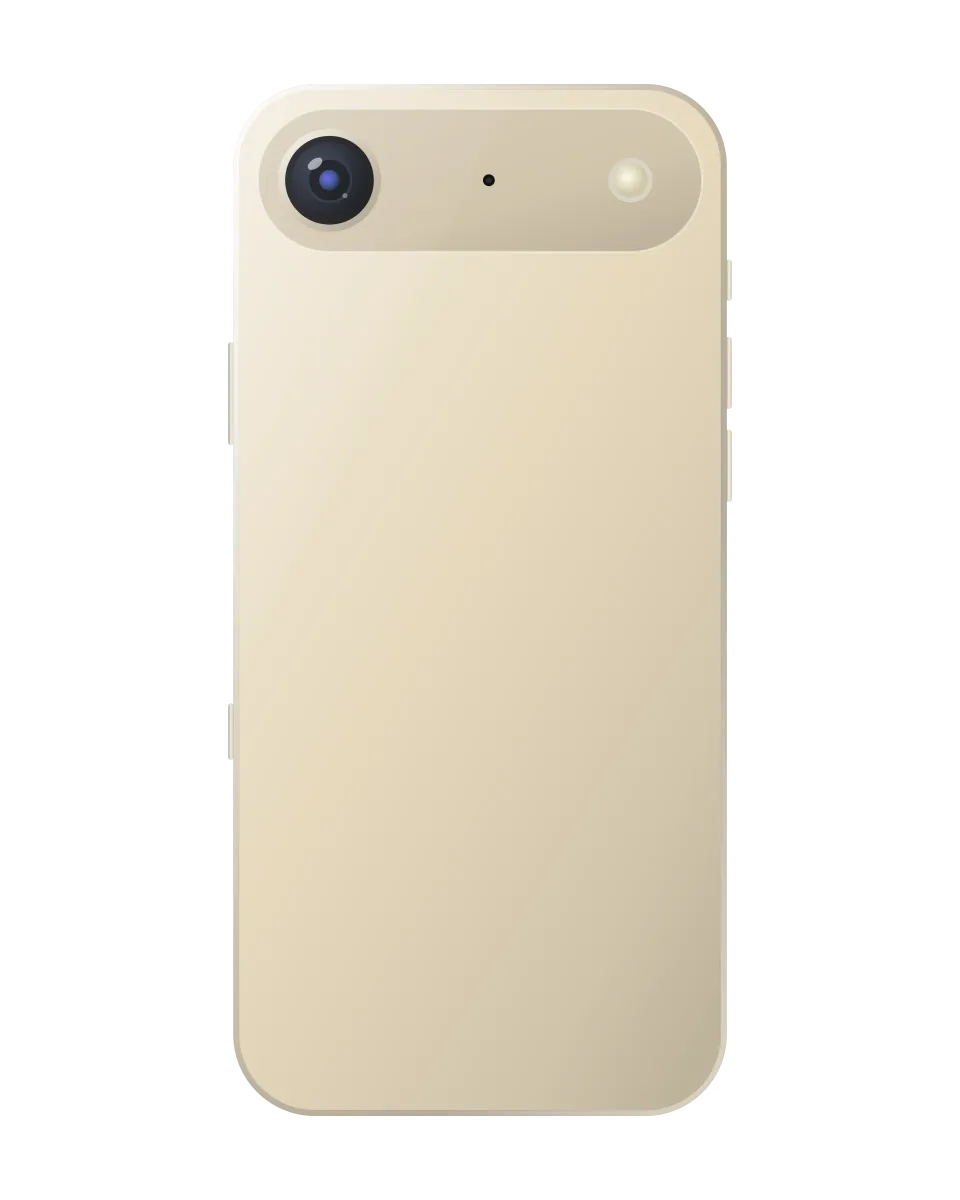 iPhone Air nuevo y sellado, Oro claro: ilustración del reverso